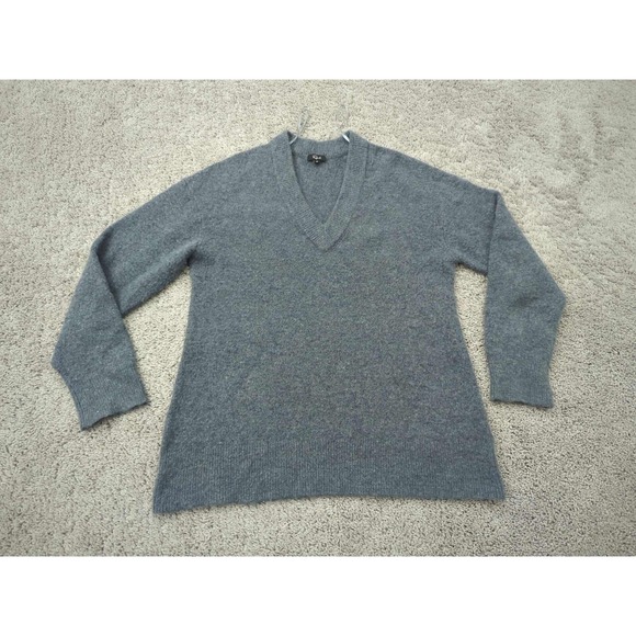 Rails‎ Sweater Womens XS Gray Pullover V-Neck 5% Cashmere - Picture 1 of 7